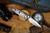 Microtech Socom Delta Ram-Lok Spear Point Marfione Select Stonewash Titanium Blue Accents Double Vapor Blast Stainless 159RL-10SMS3