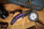 Heretic Knives Medusa Manual Tanto DLC Standard PURPLE Chassis with tactical hardware H009-6A-PU