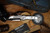 HERETIC KNIVES WRAITH V4 AUTO TANTO MIRROR POLISH TITANIUM CHASSIS MOP INLAYS SS26003