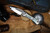 Heretic Knives Wraith V4 Auto Tanto Mirror Polish Titanium Chassis Abalone Inlays SS26004