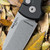ProTech Chavez Scapegoat Compact Auto black handle stonewash MagnaMax blade black deep carry clip. RCS1101