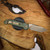 MICROTECH LUDT TANTO EDGE MARFIONE SELECT BRONZED STONWASH FINISH ANTIQUE GREEN ANODIZED FRAG PATTERN TITANIUM W/ BRONZE TITANIUM ACCENT BRONZED DOUBLE VAPOR BLAST STAINLESS 1136-13FRMS1