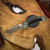 MICROTECH LUDT TANTO EDGE MARFIONE SELECT BRONZED STONWASH FINISH ANTIQUE GREEN ANODIZED TITANIUM W/ TEXTURED INLAY AND BRONZE TITANIUM ACCENT BRONZED DOUBLE VAPOR BLAST STAINLESS 1136-13MS3