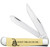 CASE DONT TREAD ON ME® EMBELLISHED SMOOTH YELLOW SYNTHETIC TRAPPER