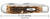 CASE PEACH SEED JIG AMBER BONE TRAPPER WITH CLIP