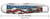 CASE FORD EMBELLISHED SMOOTH NATURAL BONE TRAPPER WITH RED AND BLUE COLOR WASH AND BLACK DEFINITION GIFT SET