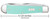CASE SMOOTH SEAFOAM GREEN G-10 TRAPPER