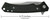 CASE OD GREEN ANODIZED ALUMINUM WITH BLACK G10 INLAY MARILLA® WITH SERRATED BLADE