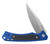 Case Blue Anodized Aluminum W/Black G-10 Inlay