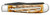 CASE DEEP CANYON JIGGED BURNT NATURAL BONE TRAPPER RAINDROP DAMASCUS