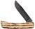 CASE DEEP CANYON JIGGED BURNT NATURAL BONE SOD BUSTER® JR RAINDROP DAMASCUS