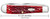 Case Dark Red Bone Peach Seed Jig Trapper