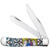 CASE STAINED GLASS ANGEL NATURAL BONE COLOR WASH TRAPPER