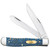 CASE SMOOTH BLUE SYCAMORE WOOD TRAPPER