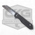 HERETIC KNIVES CUSTOM JINN MANUAL WITH POLISHED VEGAS FORGE VINES AND ROSES, CARBON FIBER CHASSIS AND FLAMED TITANIUM CLIP SN 12 BSTX26006