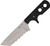 COLD STEEL MINI TAC TANTO SERRATED / 6.75" OVERALL / 3.75" BLADE / 2.5MM THICK / AUS8A / 3" HANDLE / SHEATH