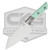 MICROTECH 6" SANTOKU KNIFE STONEWASH STANDARD TITANIUM BOLSTER CARIBBEAN BLUE G-10