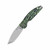 QSP Turtle Punk 14C28N, stonewash, Handle: Black/Green G10 QS158-C1