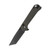 QSP Grebe T Sandvik 14C28N, black stonewash, Handle: Dark brown rough micarta