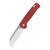 QSP Penguin V2 D2, 2 tone finish stonewash - satin, Handle: Red micarta QS130V2-D1