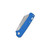 QSP Penguin Slip Joint Sandvik 14C28N, satin, Handle: Blue G10 QS130SJ-C