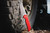 Protech Knives Mordax Solid red handle, stonewash CPM-20CV blade, all blasted hardware, blasted clip. plain edge. MX101-Red 20CV