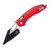 MICROTECH STITCH RAM LOK S/E BLACK FULL SERRATE FLUTED ALUMINIUM RED 169RL-3FLRD
