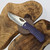 MCNEES KNIVES 3.75 DIXON FRAG VIOLET, SATIN HARDWARE, SATIN STONEWASH BLADE SIMS112434