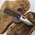 MCNEES KNIVES 3.75  DIXON DIAMOND BRONZE, SATIN HARDWARE, SATIN STONEWASH BLADE