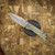 McNees Knives Mac 2 Green/ Bronze Smooth Finish, 3" Magnacut Stonewashed Blade, Stonewashed Hardware SIMS1T2444