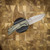 McNees Knives Mac 2 Green/ Bronze Smooth Finish, 3" Magnacut Stonewashed Blade, Stonewashed Hardware SIMS1T2444