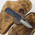 MCNEES KNIVES 3.75  DIXON FRAG BLUE, STONEWASHED HARDWARE, STONEWASHED BLADE