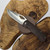 MCNEES KNIVES 3.75  DIXON BRONZE, SATIN HARDWARE, SATIN STONEWASH BLADE