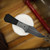 AUXILIARY MANUFACTURING POCKET BOWIE SLIM, AUX G10/BLACK G10/TIFFANY LINER, 1/8 NITRO V
