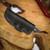 HERETIC KNIVES Kobold Bowie Battleworn with Black G10 handle h065-8A-BLK-G10