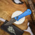 AUXILIARY MANUFACTURING POCKET BOWIE CROSSBAR FOLDER BLUE ALUMINUM AUX009BLU