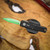 MICROTECH UTX-85 GEN IV D/E PART SERRATE JEDI MASTER W/GREEN BLADE, BRONZE HARDWARE, & BLACK CHASSIS 12324-2JM
