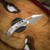 MICROTECH M-STITCH - RAM-LOK MARFIONE SELECT STONEWASH FINISH STONEWASH FINISH SLAB SIDE TITANIUM W/ BLUE TITANIUM ACCENT 169MRL-10MS2