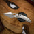 MICROTECH M-STITCH - RAM-LOK MARFIONE SELECT STONEWASH FINISH STONEWASH FINISH SLAB SIDE TITANIUM W/ BLUE TITANIUM ACCENT 169MRL-10MS2