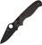 SPYDERCO BUTTONUP CABON FIBER BLACK BLADE, PLAINEDGE