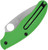 SPYDERCO UK PEN KNIFE SLIPIT SALT, GREEN LIGHTWEIGHT, LC200N, LEAF SPYDEREDGE C94SGR