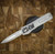 AXIAL KNIVES SHIFT V3 WHITE DOUBLE EDGE BLUE CABON INLAYS, STONEWASH HARDWARE, MAGNACUT CCAXL2