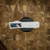 AXIAL KNIVES SHIFT V3 WHITE DOUBLE EDGE BLUE CABON INLAYS, STONEWASH HARDWARE, MAGNACUT CCAXL2