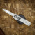 AXIAL KNIVES SHIFT V3 WHITE DOUBLE EDGE BLUE CABON INLAYS, STONEWASH HARDWARE, MAGNACUT CCAXL2