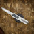 AXIAL KNIVES SHIFT V3 WHITE DOUBLE EDGE BLUE CABON INLAYS, WHITE HARDWARE, MAGNACUT CCAXL3