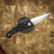 PROTECH KNIVES BREND CLASSIC AUTO, BLACK ALUMINUM, ABALONE BUTTON, 154CM, SERIALIZED OF 200 BSA26.BREND.1