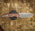 PROTECH KNIVES MORDAX, BROWN HANDLE, STONEWASH MAGNACUT, WHITE PEARL BUTTON, SERIALIZED OF 100 BSA26.MORDAX.1