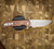 PROTECH KNIVES MORDAX, BROWN HANDLE, STONEWASH MAGNACUT, WHITE PEARL BUTTON, SERIALIZED OF 100 BSA26.MORDAX.1