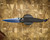 PROTECH KNIVES AVALON PEACE NEIGHBOR BLACK HANDLE, SAPPHIRE BLUE BLADE, MAGNACUT, BLACK PEARL BUTTON, SERIALIZED OF 200