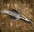 HERETIC KNIVES WRAITH MANUAL BOWIE VENTED TITANIUM CHASSIS MOTHER OF PEARL BUTTON BSATL26-007